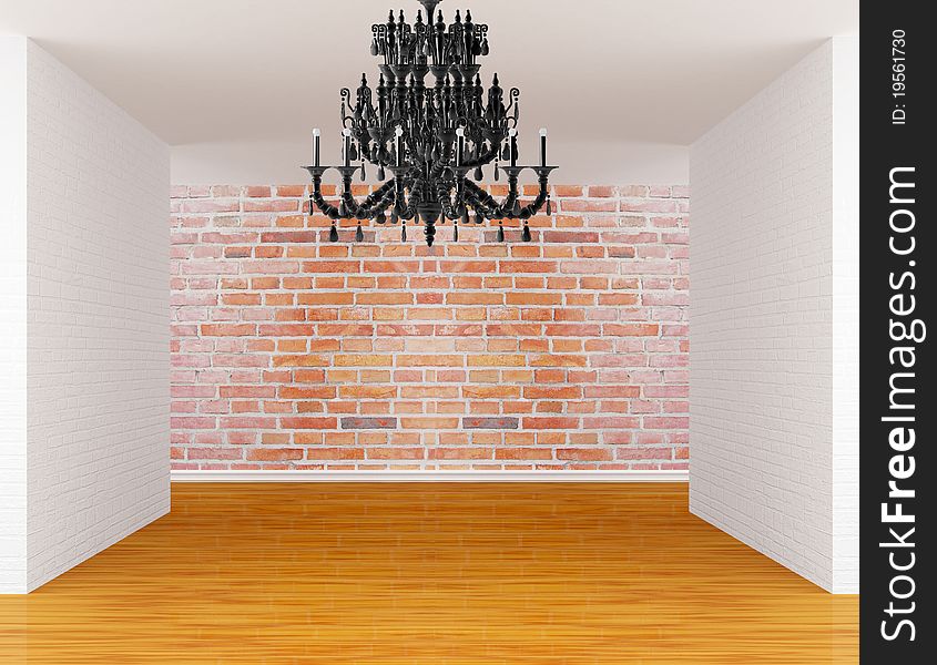 Room With Black Chandelier