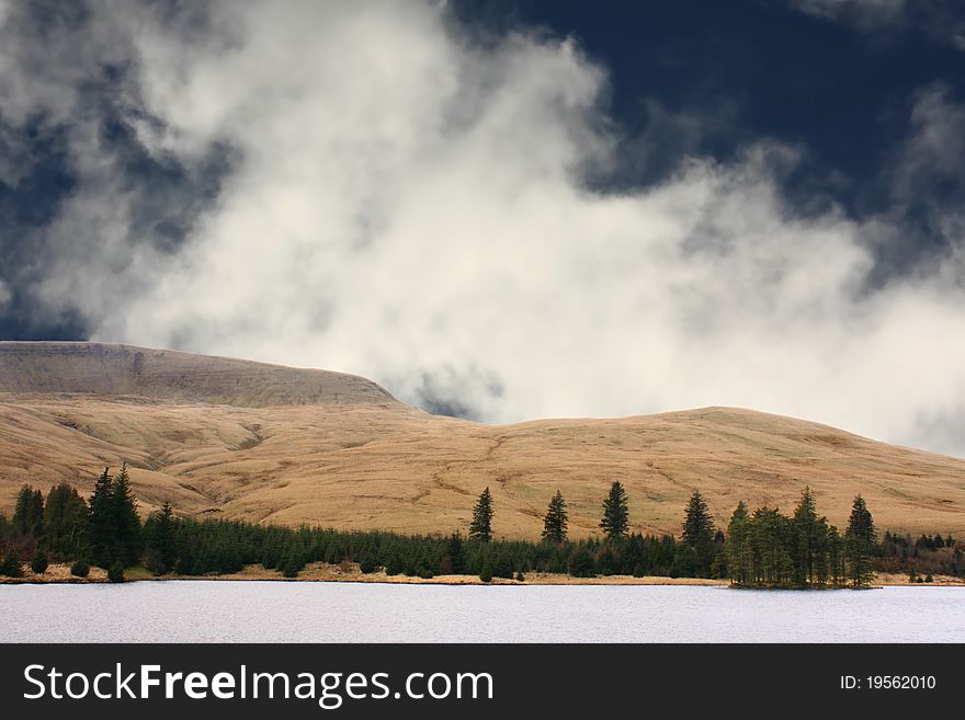 View across the Beacons reservoir. View across the Beacons reservoir