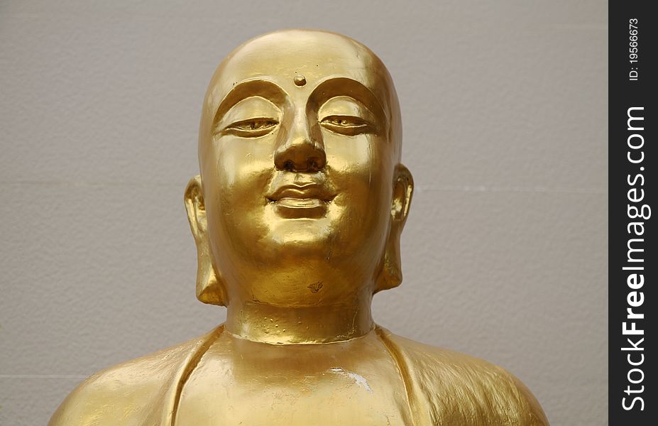 Chinese monk statue