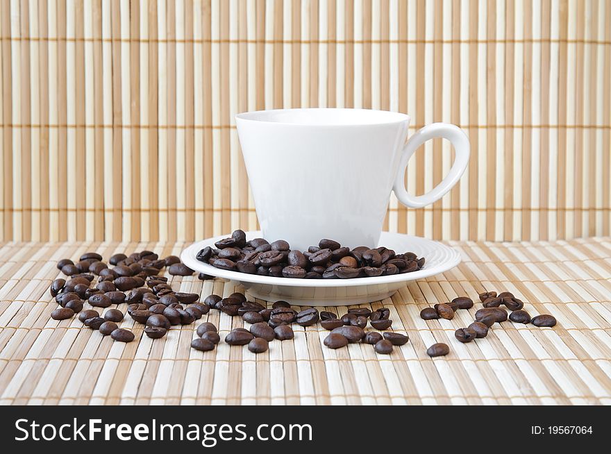 Cup With Coffee Beans