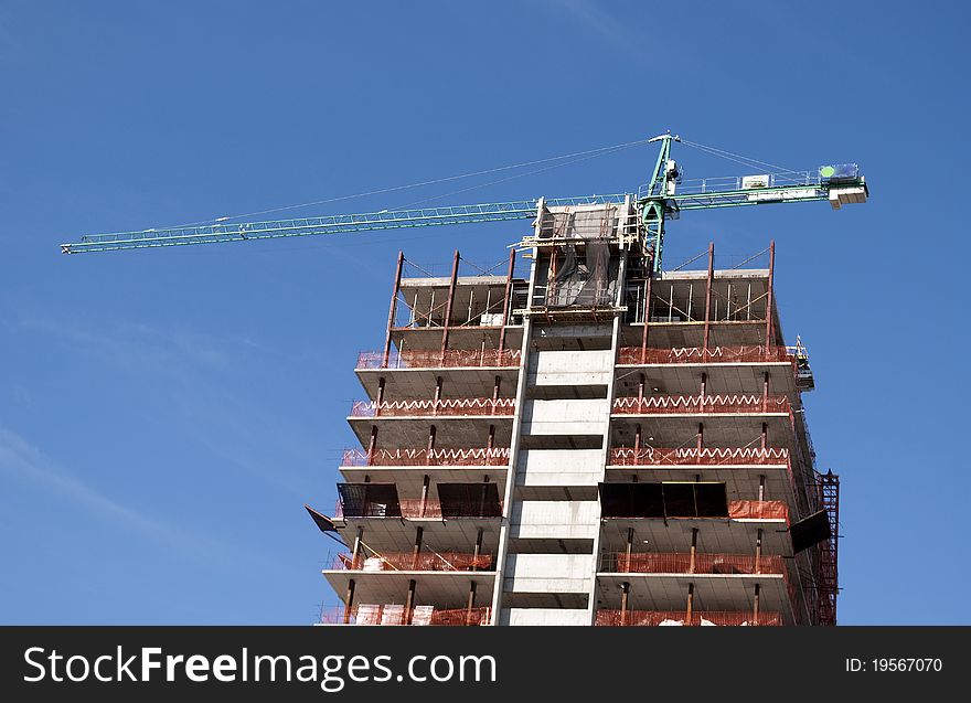 Building under construction in the city of Buenos Aires, Argentina