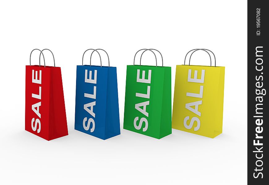 3d Sale Bag Colorful