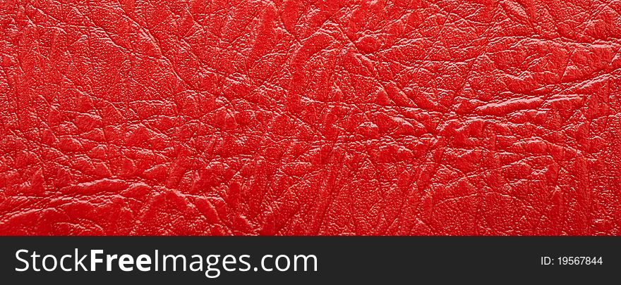 Red Leather Background