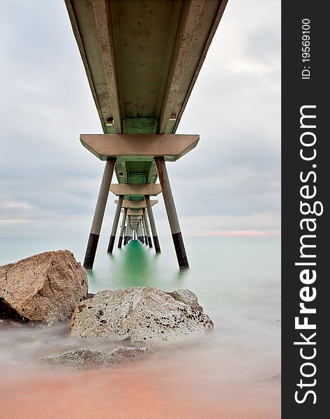 Under the bridge in Badalona's pont del petroli