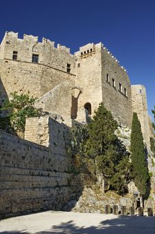 Lindos Acropolis Royalty Free Stock Photos Lindos Acropolis Royalty Free Stock Photos