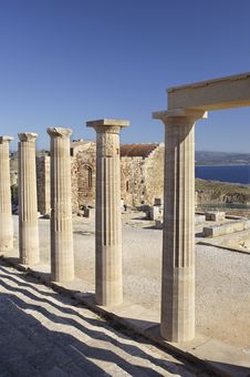 Lindos Acropolis Stock Images Lindos Acropolis Stock Images