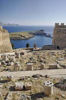 Lindos Acropolis Royalty Free Stock Images Lindos Acropolis Royalty Free Stock Images
