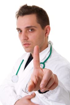 Portrait Of Doctor Showing Royalty Free Stock Image Portrait Of Doctor Showing Royalty Free Stock Image