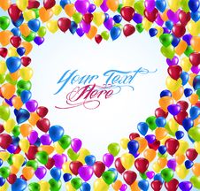 Heart Shape Balloons Royalty Free Stock Photography Heart Shape Balloons Royalty Free Stock Photography
