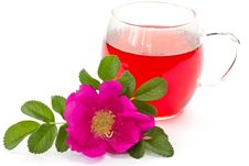 Wild Rose Flower And Tea Stock Photography Wild Rose Flower And Tea Stock Photography