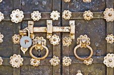 The Forged Gate Closed Stock Photos