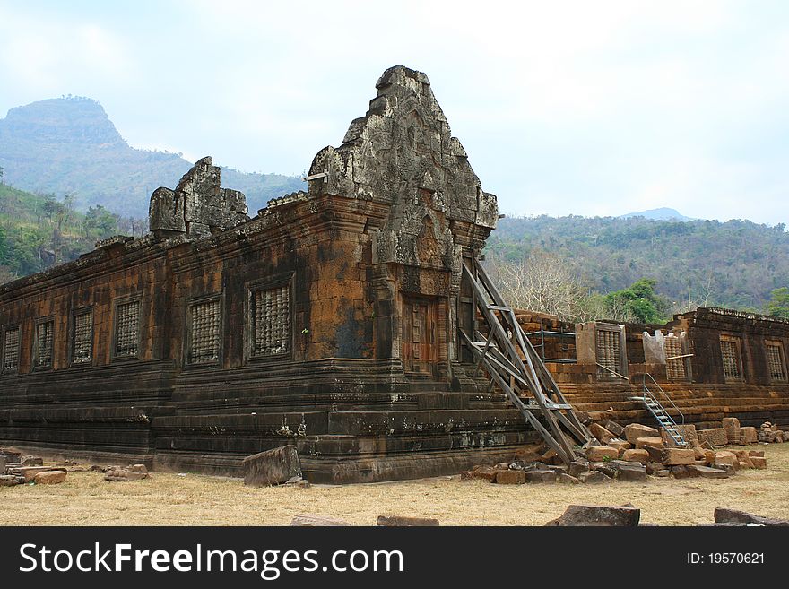 Wat Phu Khmer temple, Champasak, Laos