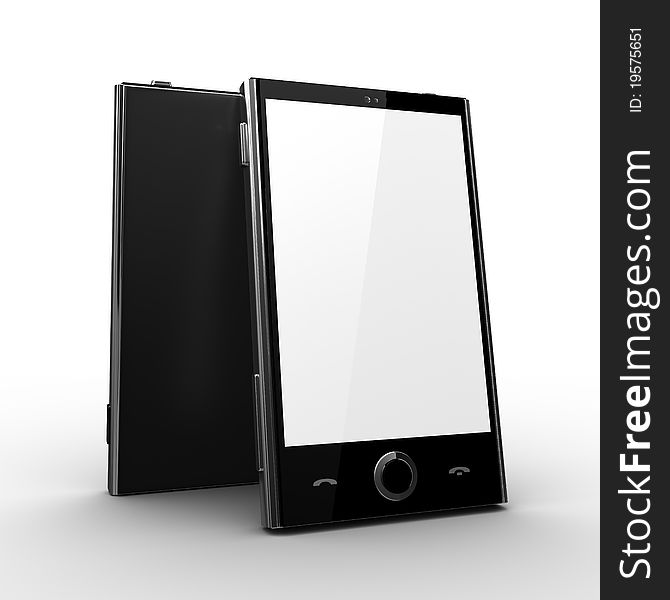 Phone with clear screen - my custom design. Phone with clear screen - my custom design