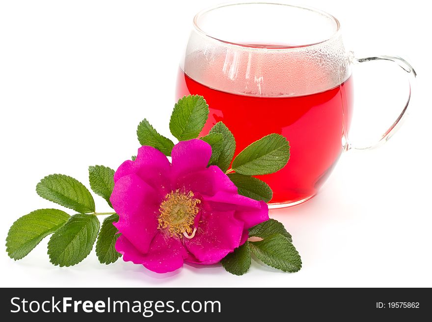 Wild Rose Flower And Tea