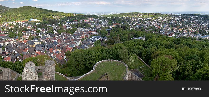 Koenigstein Panorama And Castle