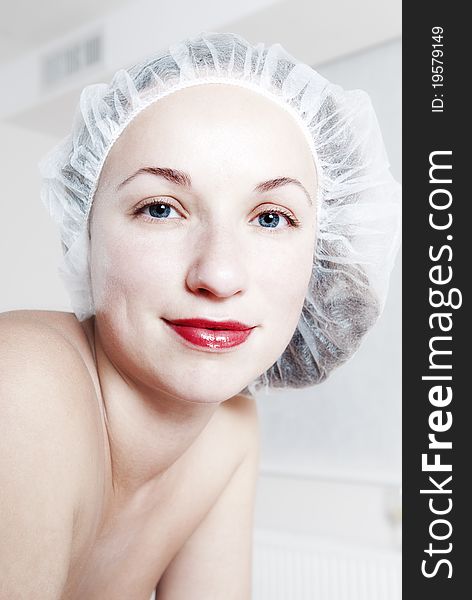 Woman After Cosmetic Procedures