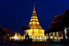 Pagoda In Thailand, Lumpoon Royalty Free Stock Image