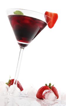 Strawberry Drink Royalty Free Stock Photography