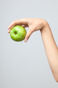 Hand Holding Apple. Stock Image Hand Holding Apple. Stock Image