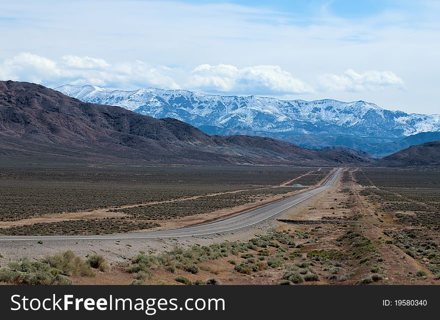 A beautiful photograph of a barren desert.