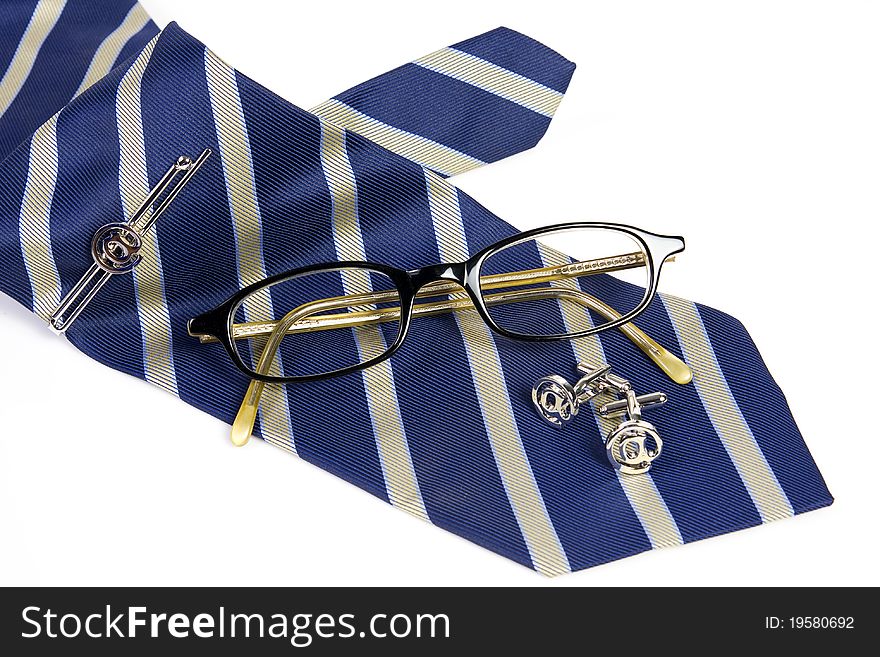 Men's formalware and accessory - silkties tie clip glasses cufflinks. Men's formalware and accessory - silkties tie clip glasses cufflinks