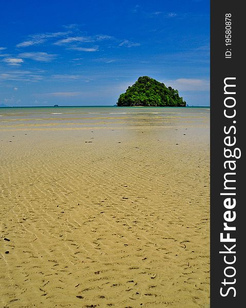 The Beach of thailand at Krabi province, The name is Nopparat Thara.
