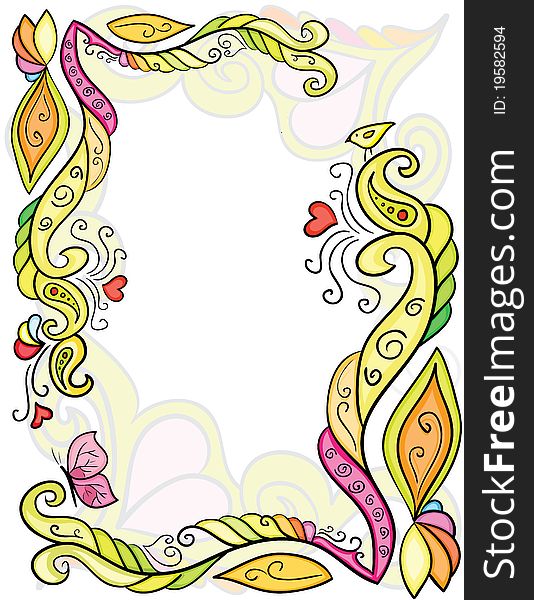 Color flower pattern for beautiful design