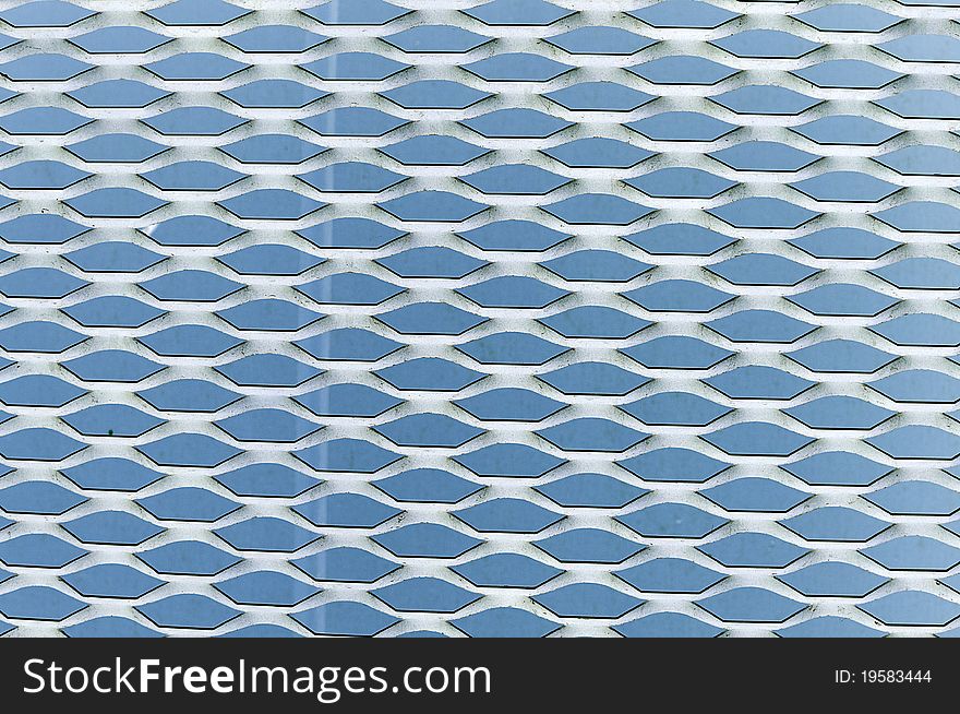 Old light blue metal abstract background with pattern. Old light blue metal abstract background with pattern