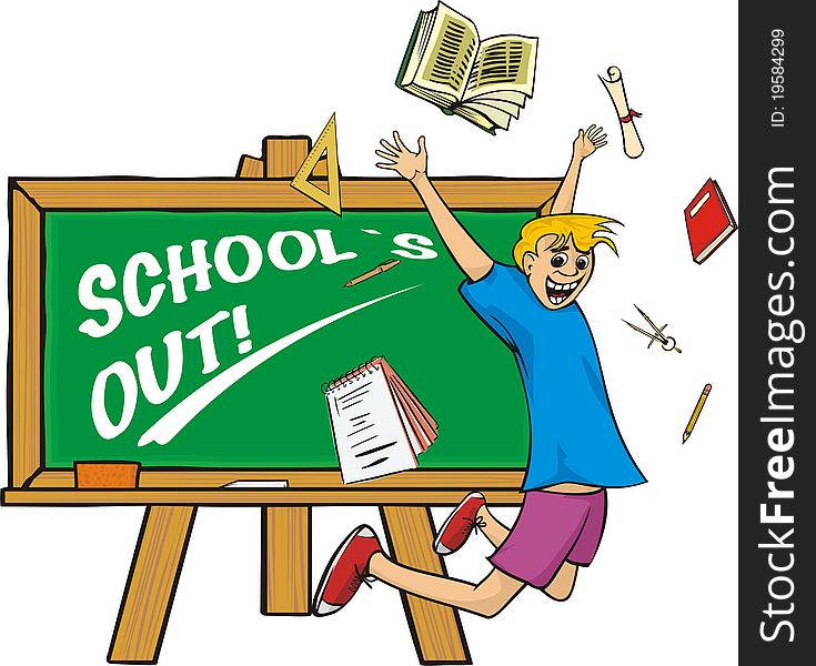 School`s Out - Happy Schoolboy