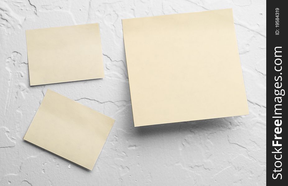 Yellow sticky notes on a gray background