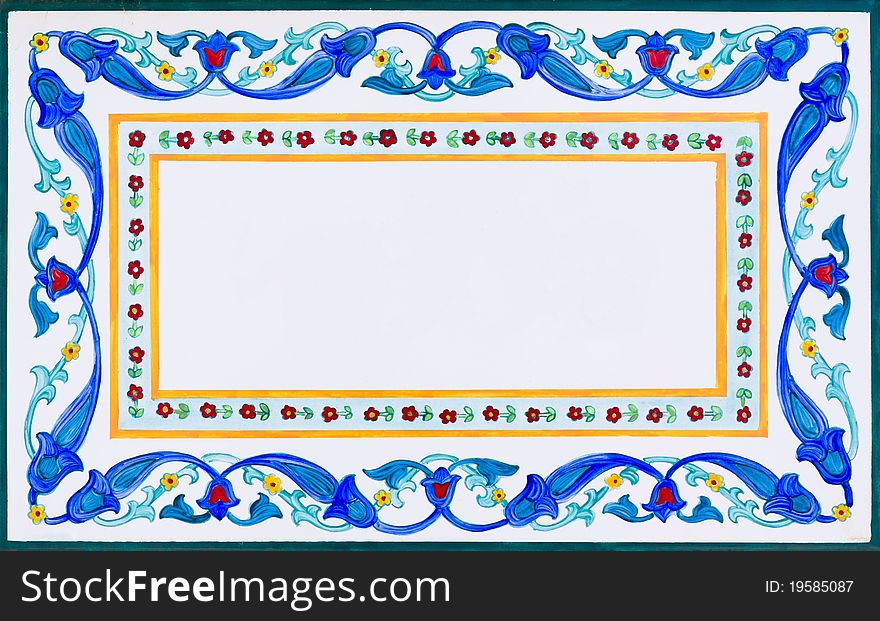 Decorative frame with room for text. Decorative frame with room for text