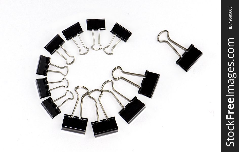 Binder Clips In A Circle