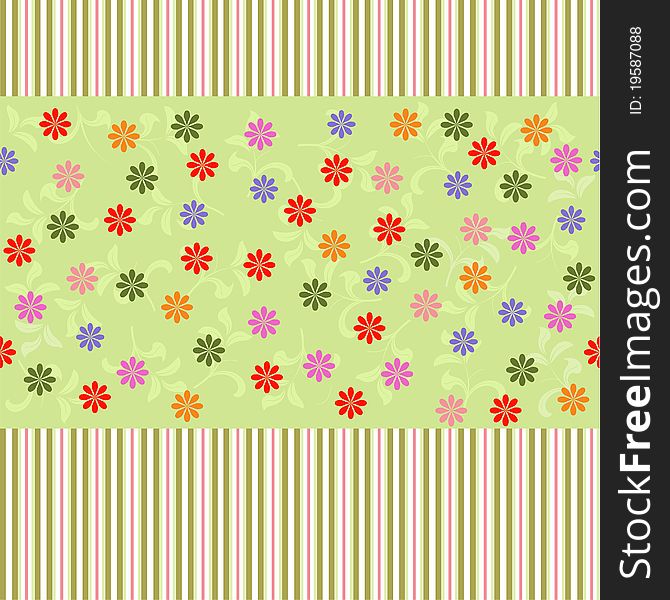 Floral seamless backgrounds for design of fabrics and wallpapers in vector. Floral seamless backgrounds for design of fabrics and wallpapers in vector