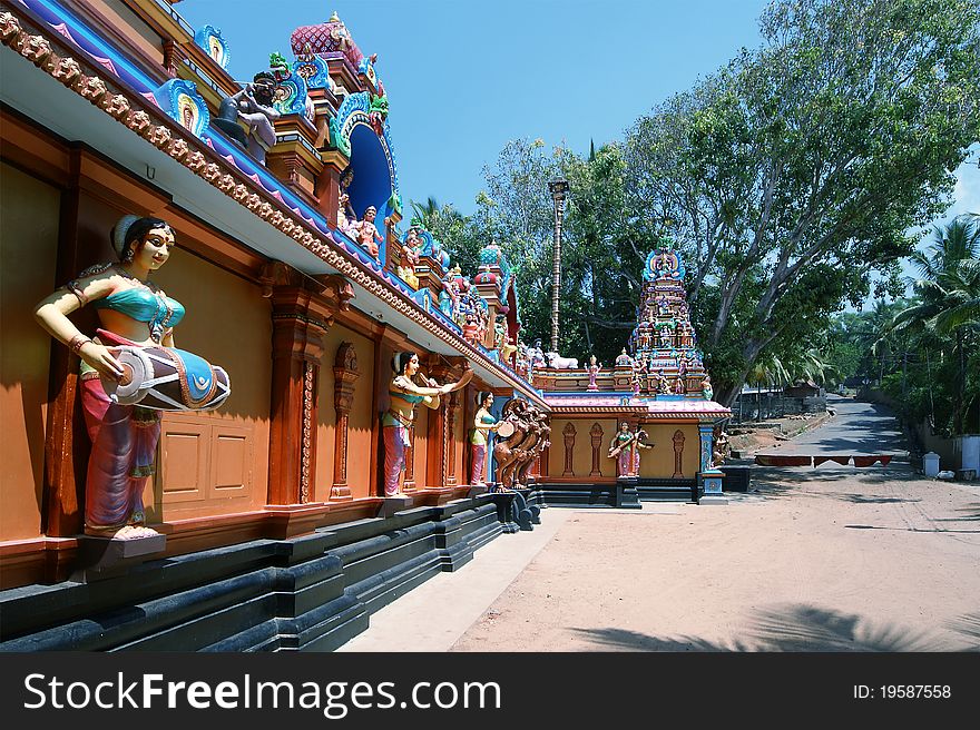 Traditional Hindu temple, South India, Kerala