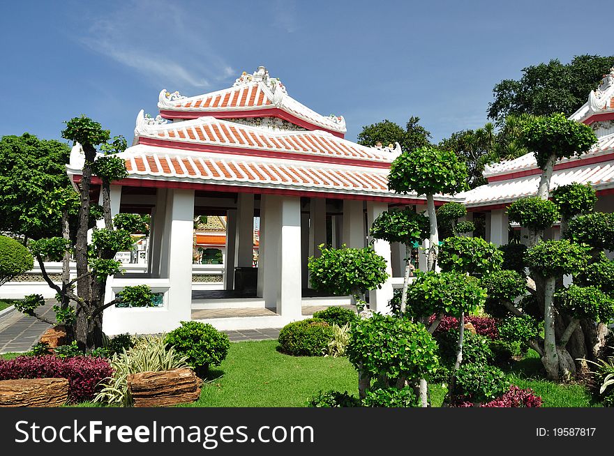 Pavilion in wat arun, thailand