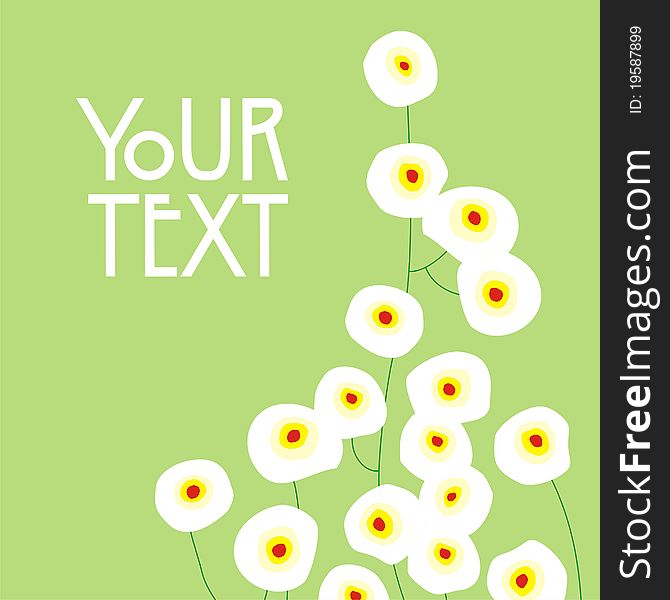 Background with flowers with space for your text. Background with flowers with space for your text