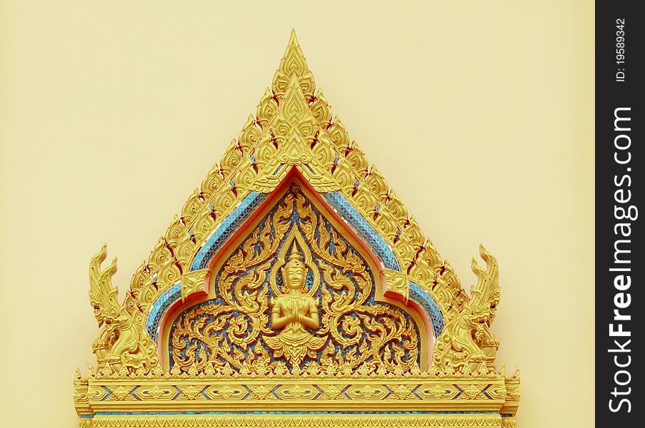 Thai style decoration on the temple
