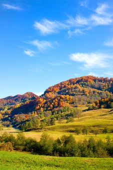 Autumn Landscape With Colorful Forest Royalty Free Stock Photography Autumn Landscape With Colorful Forest Royalty Free Stock Photography