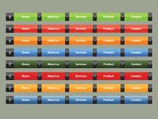 Navigation Menu And Internet Button Set Royalty Free Stock Image Navigation Menu And Internet Button Set Royalty Free Stock Image