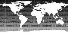 Binary Code Map Royalty Free Stock Photo Binary Code Map Royalty Free Stock Photo