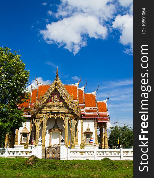 Buddhist church in the Central of Thailand. Buddhist church in the Central of Thailand