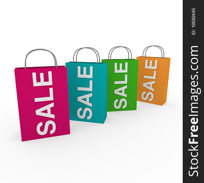 3d sale bag pink retail shopping discount buy. 3d sale bag pink retail shopping discount buy