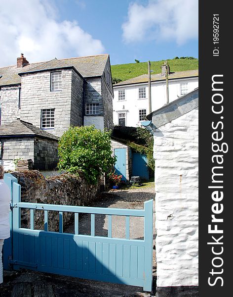 A cluster of traditional homes in the Cornish fishing village of Port Isaac. A cluster of traditional homes in the Cornish fishing village of Port Isaac