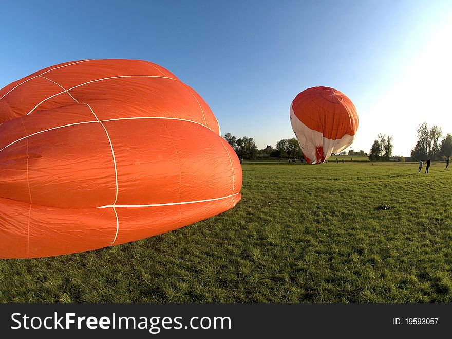 A Hot Air Balloon at the start