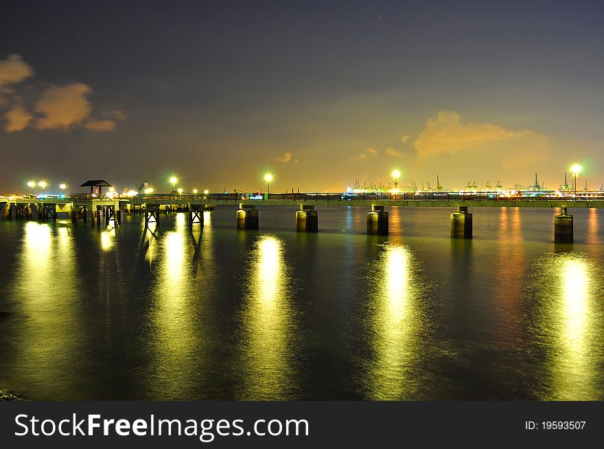 Long Labrador Park Jetty on dusk