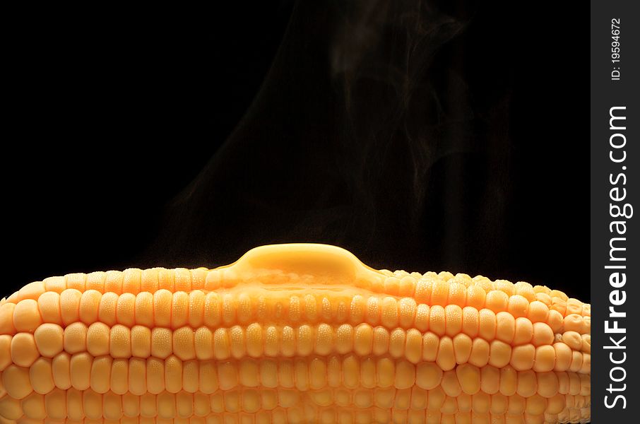 Yummy corn with butte, just out of the pot