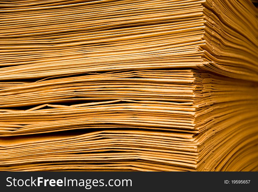 Pile of brown envelope