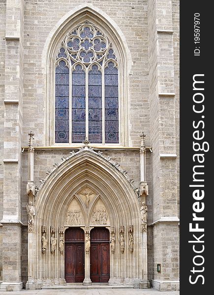 Church entrance,Vienna