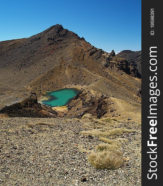 Emerald lakes, Tongariro National park, New Zealand