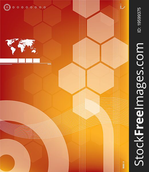 Technology background vector